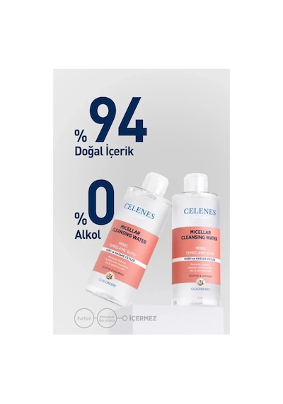Cloudberry Misel Temizleme Suyu Kuru Ve Hassas Ciltler, 400 Ml 4 Paketi