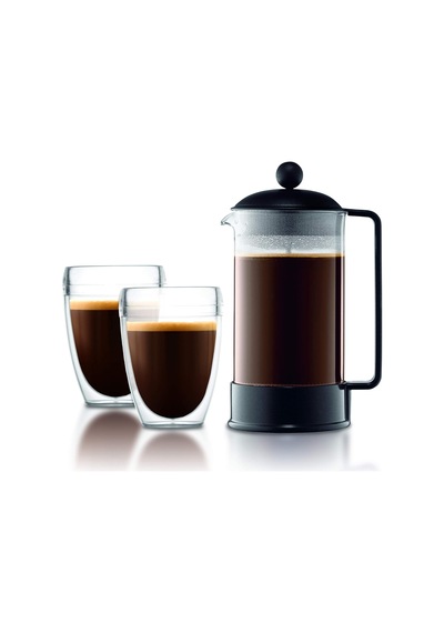 Brezilya French Press Kahve Makinesi, 963 Gr, 1 Litre 8 Fincan , Kırmızı Diğer