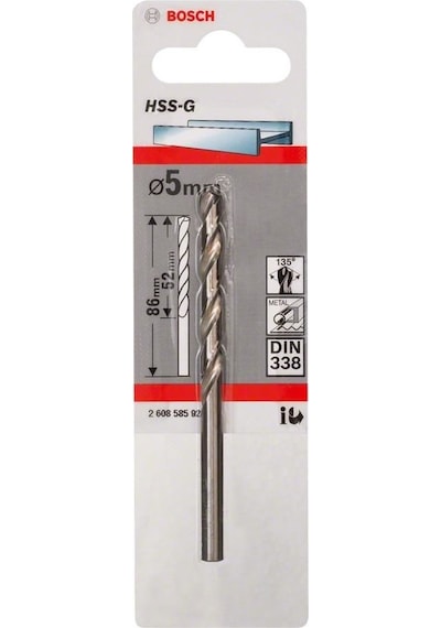 Bosch HSS-G 5.0x86 mm Metal Delme Matkap Ucu 2608585922