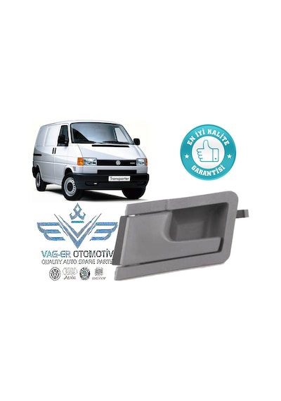 Vw Transporter T4 1991-2003 Sol Iç Kapı Çekme Kolu Gri 701837019A