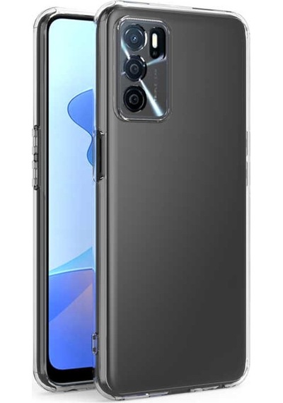 Oppo A16 Kılıf Kamera Korumalı Süper Silikon Kapak Renksiz