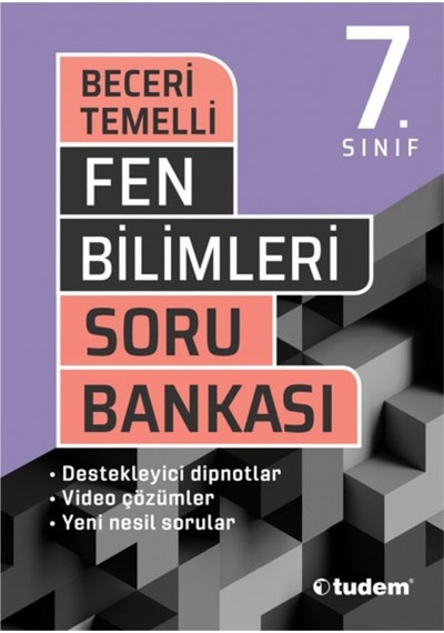 7 Sınıf Fen Bilimleri Beceri Temelli Soru Bankası Tudem Yayınları