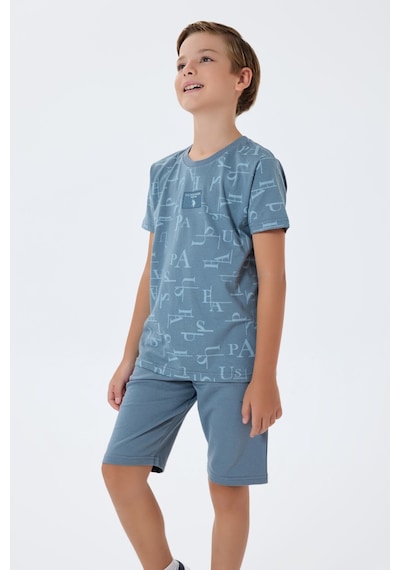 U.s. Polo Assn. Erkek Çocuk Mavi Bermuda Takım 5274-49776 Mavi