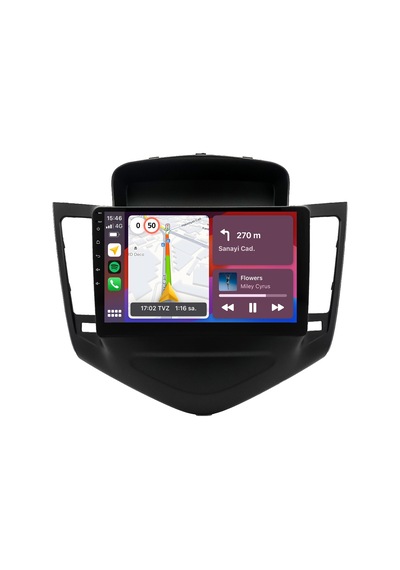 Chevrolet Cruze Android Multimedya Sistemi 2009-2012 8gb Ram, 64gb Hafıza, Bluetooth, Carplay & Android Auto Kamera  9"