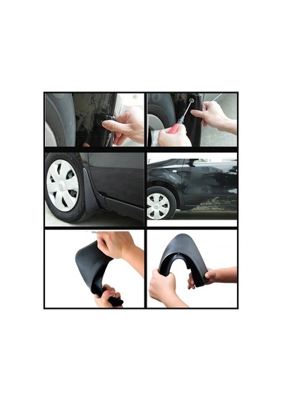 Biishe 2 Adet Ön Veya Arkaya Uygun Çamur Önleyici Paçalık 32 X19 Cm