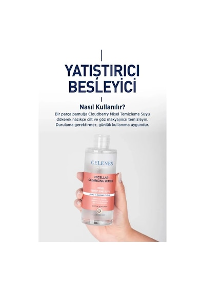 Cloudberry Misel Temizleme Suyu Kuru Ve Hassas Ciltler, 400 Ml 4 Paketi
