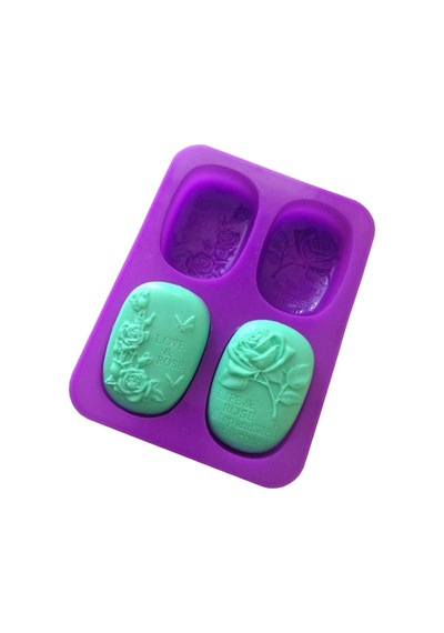 Silikon Aromaterapi Sabun Kalıplı Gül Desen Puding Kek Mooncake Kalıp Dekorasyon Aracı Çok Renkli