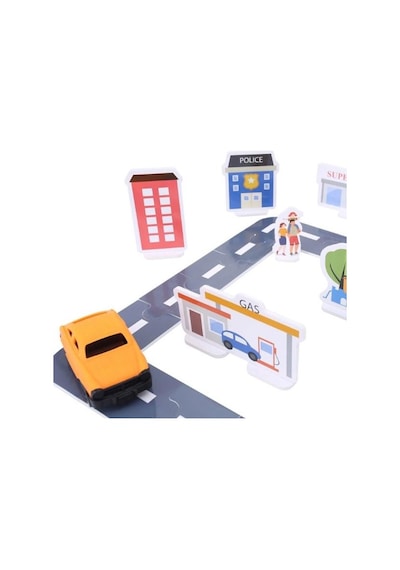 My City Otoyol Eğitici Puzzle Seti - 75 Parça