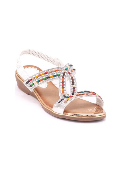 Guja 122-4 Kadın Sandalet Guj-y5-122-4010 Beyaz