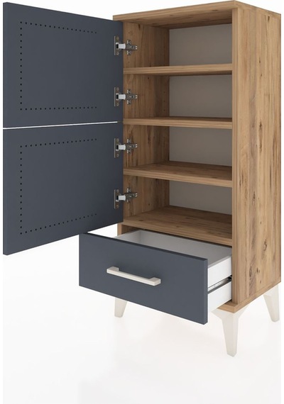 Arges Komodin 4 Raflı Tek Çekmeceli 2 Kapaklı 44x30x96 Çam-an... Çam Arges Komodin 4 Raflı Tek Çekmeceli 2 Kapaklı 44x30x96 Çam-an... Çam