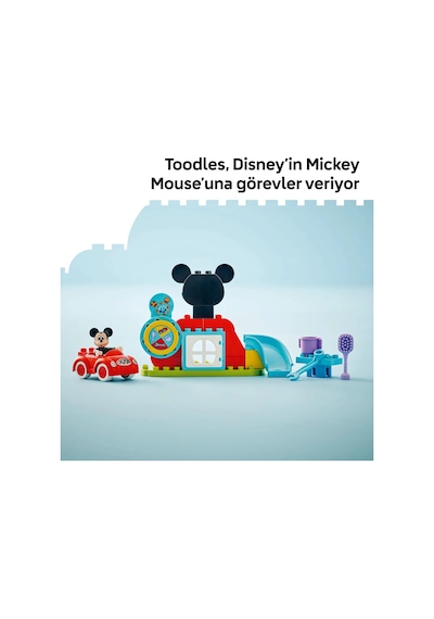LEGO® DUPLO® | Disney Mickey Fare’nin Kulüp Evi ve Arabası 10454 - 2 Yaş ve Üzeri Çocuklar için Eğitici Oyuncak Yapım Seti (27 Parça) LEGO® DUPLO® | Disney Mickey Fare’nin Kulüp Evi ve Arabası 10454 - 2 Yaş ve Üzeri Çocuklar için Eğitici Oyuncak Yapım Seti (27 Parça)