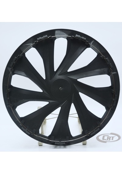 Jant Kapağı Siyah-gri Kırılmaz 15" Universal Model Amblem Hediyeli 1 Adet
