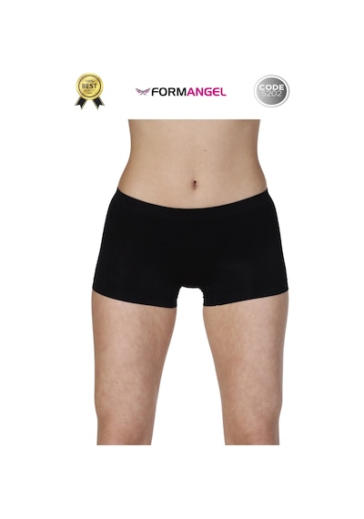 Kadınboxer Toparlayıcı Şekillendirici Seamless Kaymaz Kadın Dikişsiz Boxer İç Çamaşırı - 2 Adet Siyah