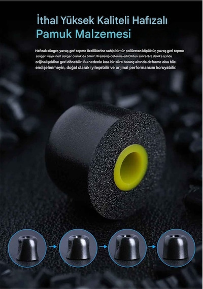 Kz Ft01 Memory Foam Kulaklık Ucu 3 Boy