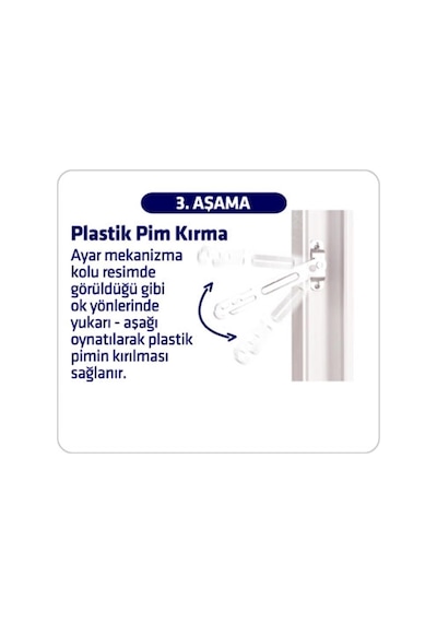 Eym Arwin Sol Açılım Kapı Pencere Kademeli Havalandırma Kolu Pvc Emniyet Kilidi Genel