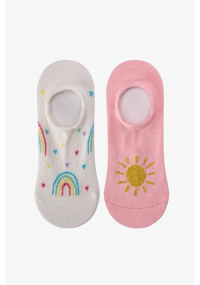 Penti Kız Çocuk Sunny Raınbow 2li Sneaker Çorabı Çok Renkli