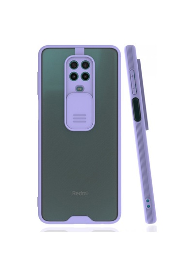 Nettech Xiaomi Redmi Note 9 Uyumlu Platin Kamera Kızaklı Arka