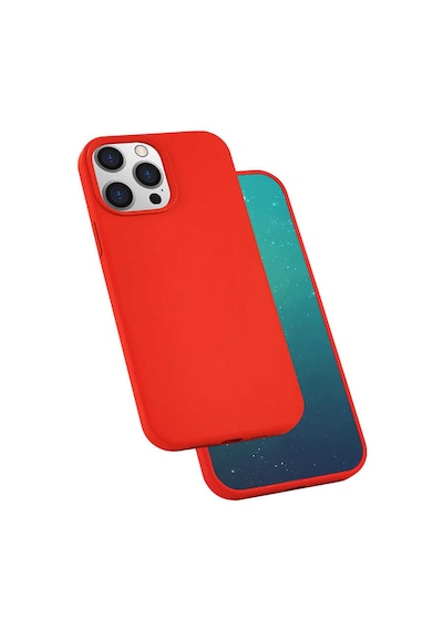 Apple Uyumlu iPhone 13 Pro Max Uyumlu Zore Silk Silikon-kırmızı Kirmizi -