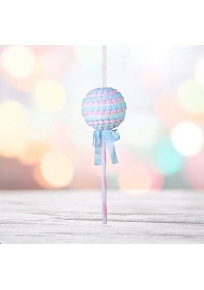 Yılbaşı Süsü Candy Çubuklu Şeker, Mavi Ve Pembe, 28 Cm, Renkli Ve Eğlenceli
