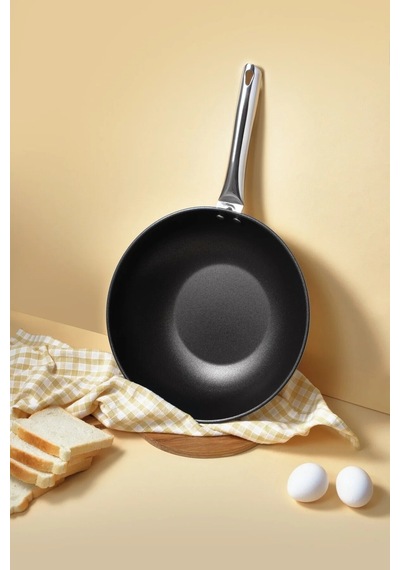 Gigilli Esperanza Titanyum Wok Tava 28 Cm Krem Diğer