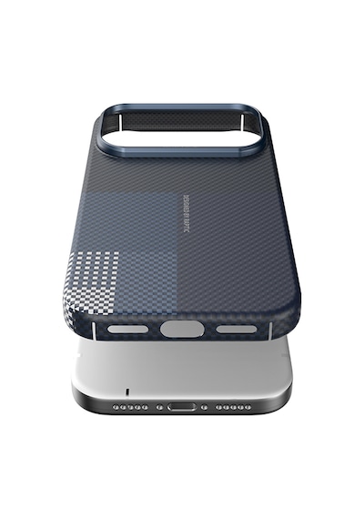 Apple Uyumlu iPhone 17 Pro Kılıf M-safe Şarj Özellikli Raptic Aramid Skin Transform Serisi Kapak Mavi
