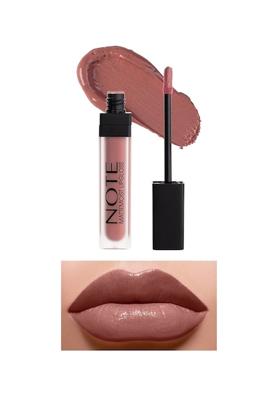 Note Cosmetique Mattemoist Lipgloss Yarı Mat Saten Bitişli Likit Ruj 410 Sandal Wood - Nude