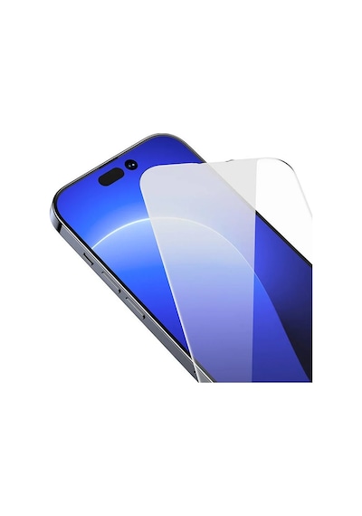 Baseus 0.3mm Crystal Apple Uyumlu   iPhone 14 Plus - 13 Pro Max Full Tempered E