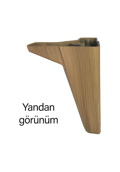 4 Adet Serdivan 15 Cm Açık Ceviz Lüx Mobilya Kanepe Sehpa Ünite Koltuk Ayağı Baza Ayak