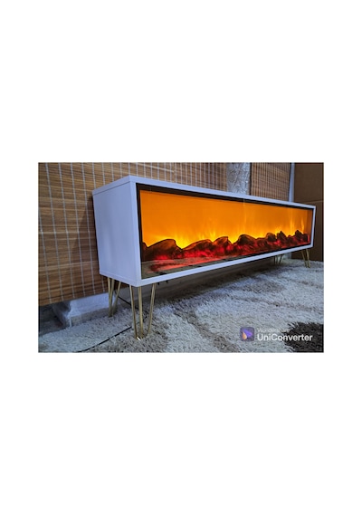 Şömine Tv Sehpası Beyaz Metel Ayaklı 170cm Bluetootlu Ses Sistemi 3 Farklı Yanma Beyaz Ve Gold Beyaz Ve Gold Şömine Tv Sehpası Beyaz Metel Ayaklı 170cm Bluetootlu Ses Sistemi 3 Farklı Yanma Beyaz Ve Gold Beyaz Ve Gold