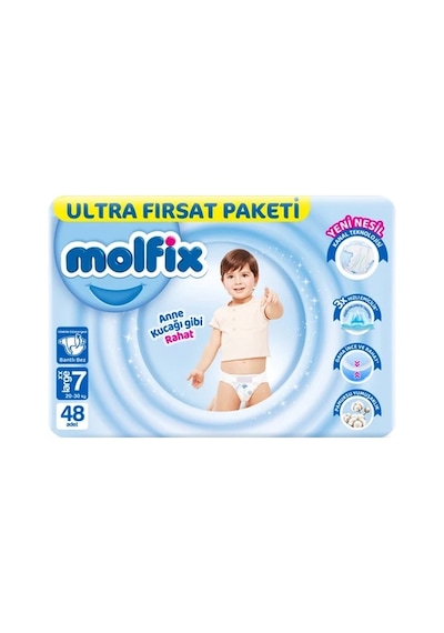 Molfix Bebek Bezi 7 Beden 20-30 kg Xx Large 48 Adet Ultra Fırsat Pk