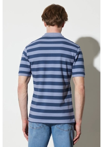 Wrangler Erkek Mavi Polo Tişört W7CDMHXTG Mavi