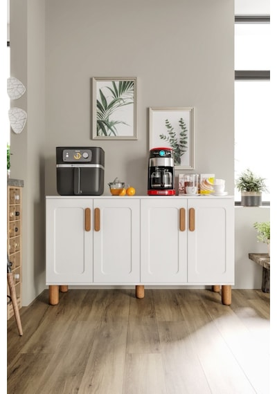 Flora Flr4120 Bohem Kahve Köşesi 4 Kapaklı Mdf Mebran Kapaklı Mutfak Dolabı Çok Amaçlı Dolap Beyaz Flora Flr4120 Bohem Kahve Köşesi 4 Kapaklı Mdf Mebran Kapaklı Mutfak Dolabı Çok Amaçlı Dolap Beyaz