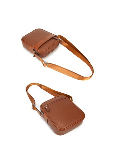 Unisex Çanta Postacı Hakiki Deri Taba Kangaroo Kıngdom 8875-T