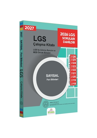2027 LGS 8.Sınıf Çıkmış ve MEB Örnek Sorular Çalışma Kitabı 4lü SET A4 RENKLİ Baskı