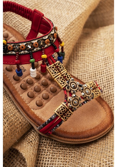 Khayt Princess Anatomik Fashion Taşlı Çocuk Sandalet 001