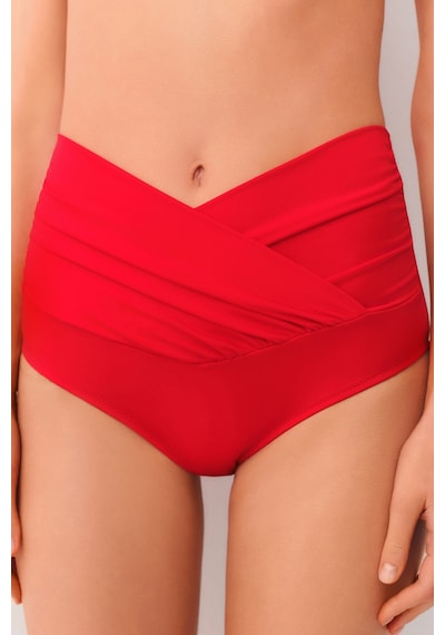 Suwen Yüksek Bel V Kesim Bikini Alt Sbn26210c082 Kırmızı