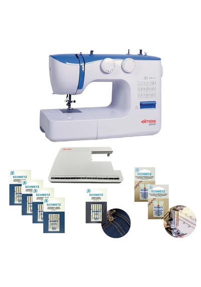 Elmas 990P Dikiş Makinesi Mavi + İğne Seti