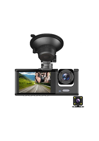 Araç Kamerası 3 Kameralı 1080p Lcd Ekranlı