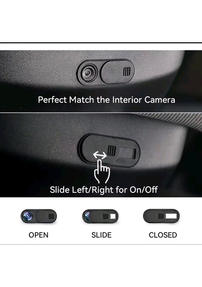 Sürgülü Webcam Notebook Telefon Tesla Kamera Kapatıcı 2adet I