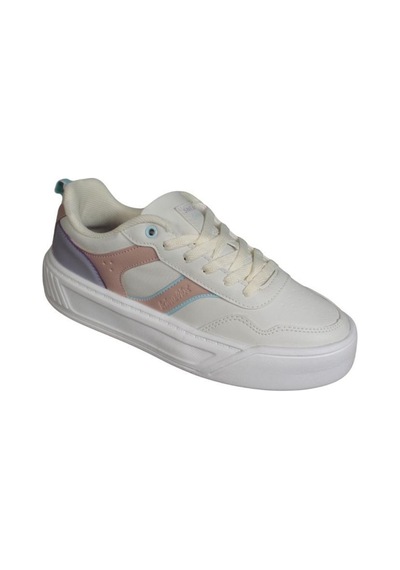 Kinetix Kadın Siyah Pembe Cilt Kalın Taban Sneaker Spor Ayakkabı 001