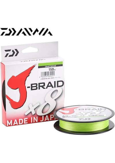 Daiwa J-Braid X8 Açık Yeşil 150 Mt. 0.10Mm 6 Kg. Ip Misina