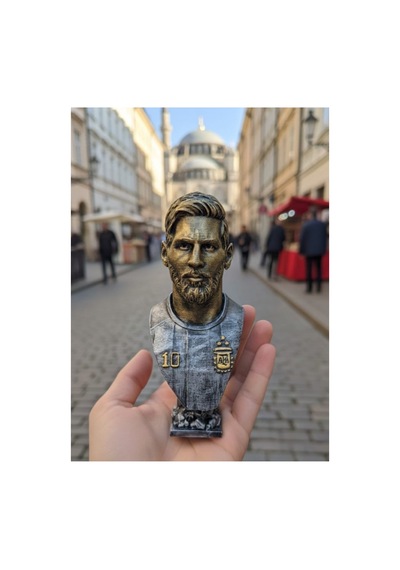 Eselya3d Messi Büst -barcelona Lionel Messi Figür - Messi Hediye Biblo -15cm