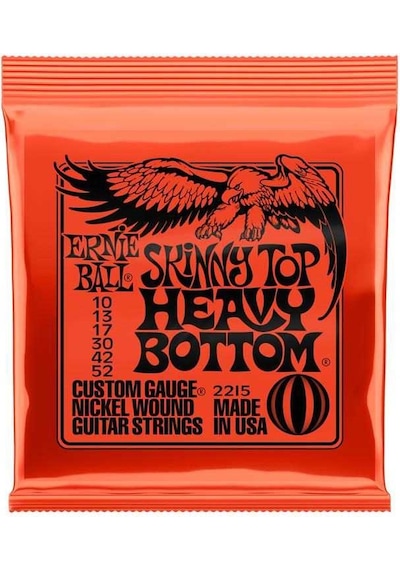 Ernie Ball 2215 Skinny Top Heavy Bottom Nickel Elektro Gitar Teli (10-52)