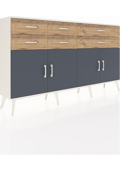 Arges Konsol 3 Raflı 6 Çekmeceli 4 Kapaklı 176x30x99 Aytaşı-antrasit/çam Antrasıt/atlas Çam - Aytası Arges Konsol 3 Raflı 6 Çekmeceli 4 Kapaklı 176x30x99 Aytaşı-antrasit/çam Antrasıt/atlas Çam - Aytası