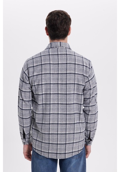 Tudors Erkek Regular Fit Rahat Kesim Kışlık Kareli Oduncu Gömlek-42110 Gri Tudors Erkek Regular Fit Rahat Kesim Kışlık Kareli Oduncu Gömlek-42110 Gri