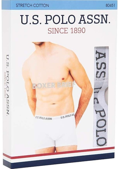 U.S. Polo Assn. 80451 Erkek Tekli Cepli Boxer 001
