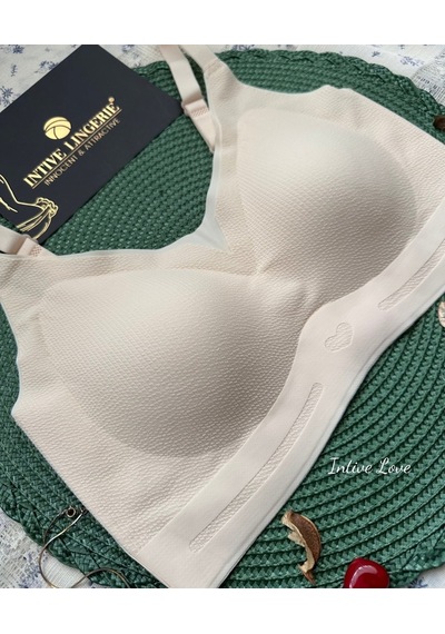 Intive Pureform Balensiz Dikişsiz Kopçasız Dokulu Seamless Bralet Pudra