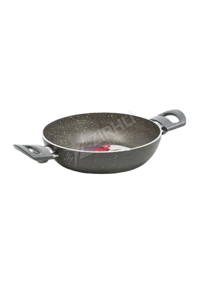 4 Adet Mehtap Sahan Tava 22 Cm Gri Granit 2.5mm Renkli
