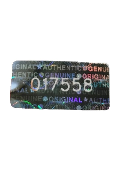 980 Adet 1X2Cm Hologramlı Garanti Etiketi Seri Numaralı