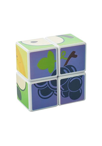 Eğitici Manyetik Bloklar Küpler - Mıknatıslı Zeka Blokları - 4 Parça Meyve Temalı 3 Boyutlu Puzzle